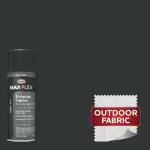 GLIDDEN MAX FLEX - 12 oz. Satin Black Exterior Fabric Spray Paint and Primer