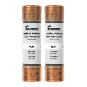 Bussman 50 Amp Brass Cartridge Fuses (2-Pack)