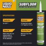 Liquid Nails - Subfloor and Deck 10 oz. Tan Low VOC Construction Adhesive