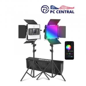 Neewer Upgraded RGB 660 PRO II LED Video Light Kit (2-Pack)