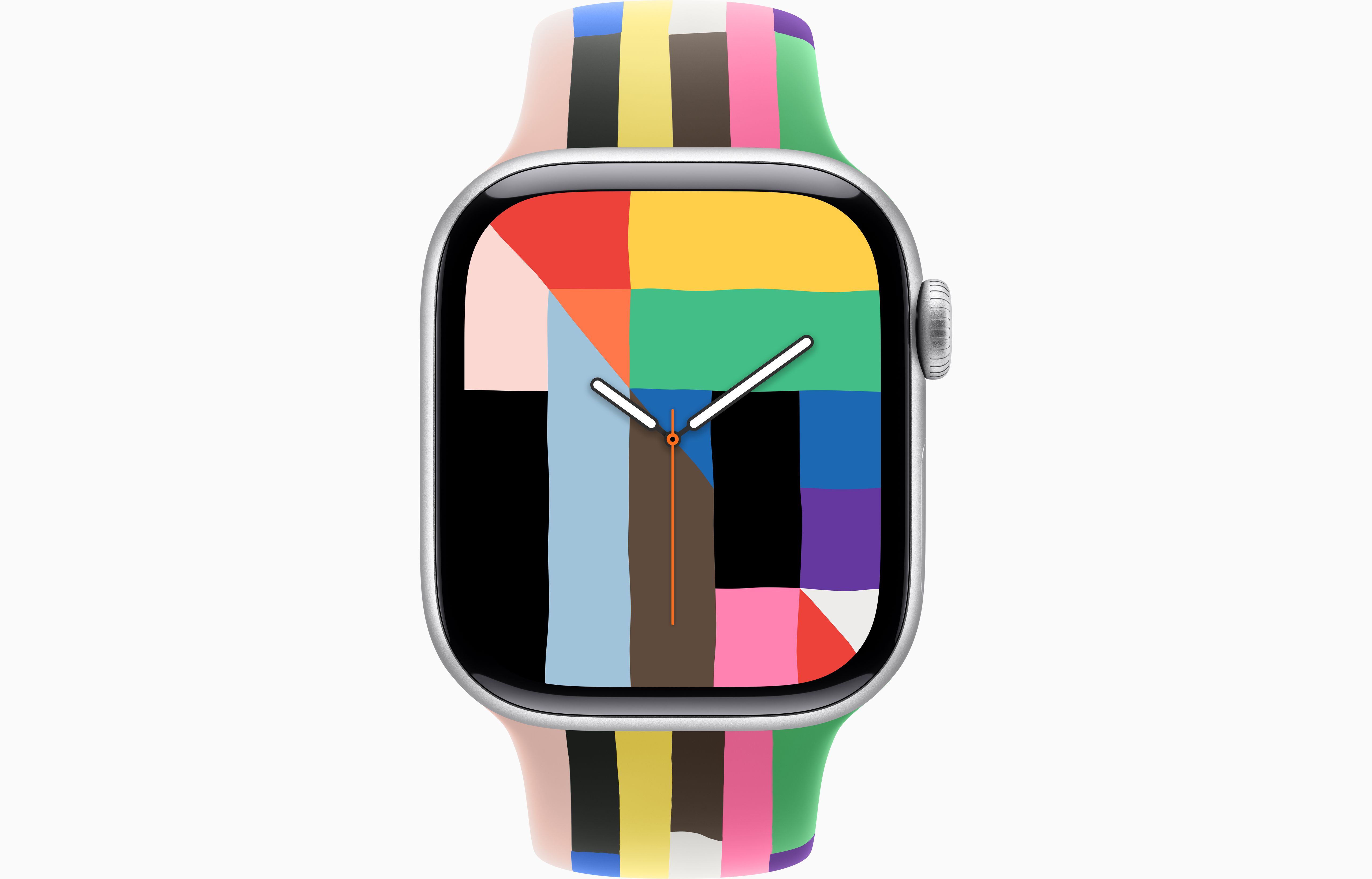 Apple Watch Series 11 Aluminum GPS – Silver ( Pride Edition Sport Band) - Image 2