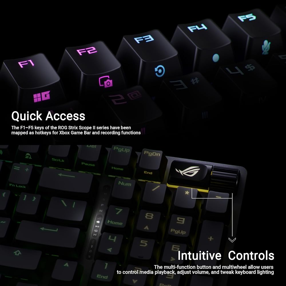 ASUS ROG Strix Scope II 96 Wireless Mechanical Gaming Keyboard - Image 7