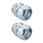 Halex R010 3/4 in. Rigid Threadless Compression Conduit Connectors (2-Pack)