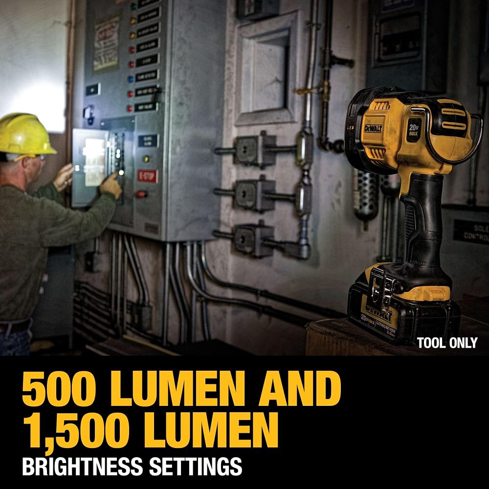 DEWALT 20V MAX LED Work Light, Handheld Spotlight - Image 5