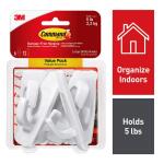 Command Large Utility Hooks, White, Damage Free Decorating, 6 Hooks and 12 Command Strips (17003-6ES)