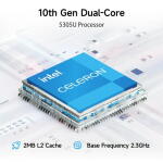 Jumper 16" Laptop, Intel Celeron 5305U, 4GB RAM, 128GB Storage, Windows 11, FHD IPS, HDMI