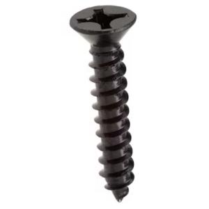 Everbilt #12 x 1-1/4 in. Phillips Flat-Head Wood Screws (18-Pack) Black