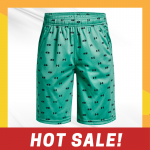 Under Armour Green Printed Shorts Size YXL