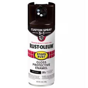 Rust-Oleum Stops Rust - 12 oz. Custom Spray 5-in-1 Gloss Dark Walnut Spray Paint