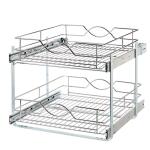 Home Decorators Collection20 in. Double Tier Wire Pull-Out Basket (HDR-DBMUB-20-CH)