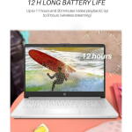 HP 14" HD Laptop, Celeron N4120, 4GB RAM, 64GB eMMC, Win11 S Mode, Snowflake White