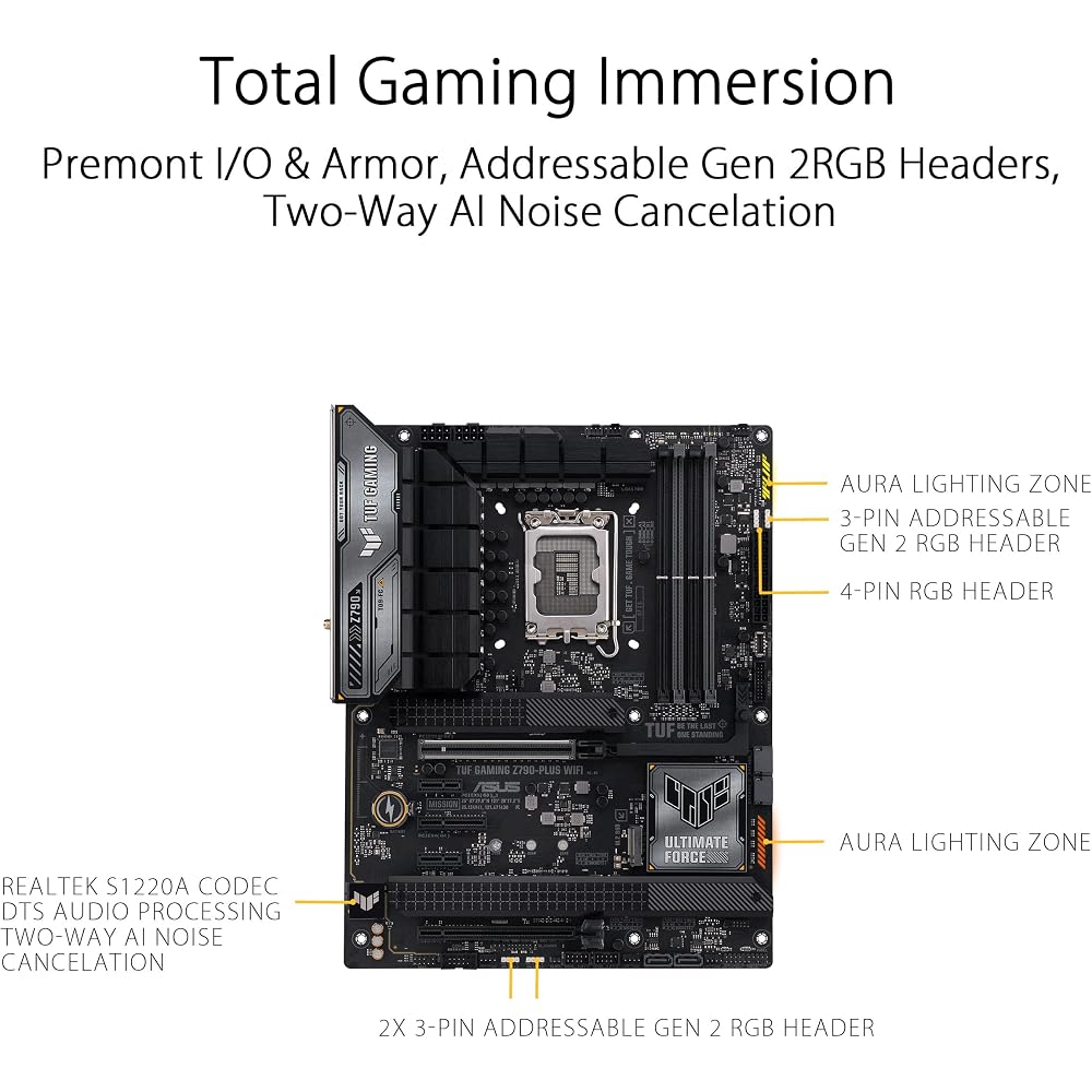 ASUS TUF Gaming Z790-Plus WiFi LGA 1700 ATX Gaming Motherboard - Image 5