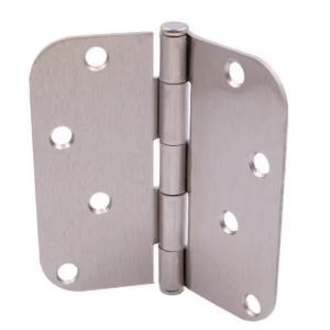 Everbilt 4 in. x 5/8 in. Radius Satin Nickel Squeak-Free Door Hinge