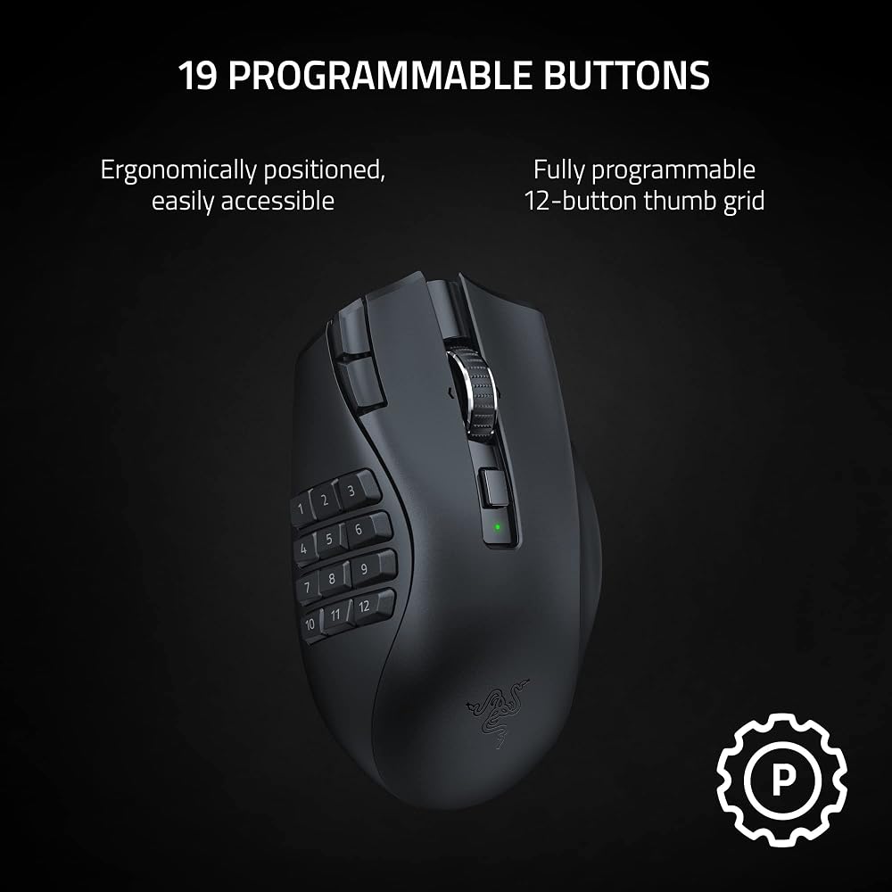 Razer Naga V2 HyperSpeed Wireless MMO Gaming Mouse - Image 2