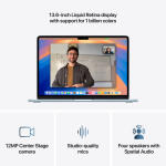 Apple - MacBook Air 13-inch Apple M4 chip Built for Apple Intelligence - 16GB Memory - 256GB SSD - Midnight