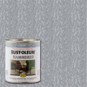 Rust-Oleum Stops Rust - 1 qt. Silver Hammered Gloss Rust Preventive Interior/Exterior Paint