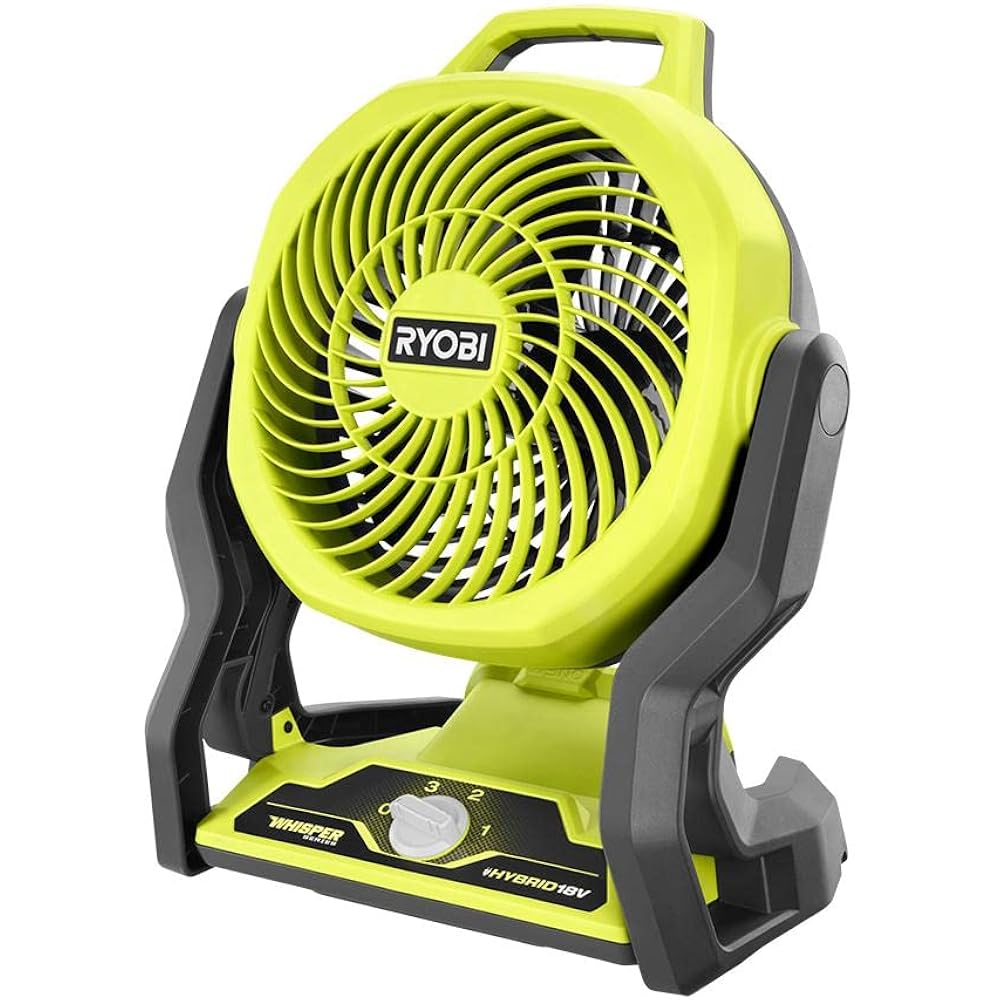 RYOBI ONE+ 18V Cordless Hybrid WHISPER SERIES 7-1/2 in. Fan (Tool Only) - Image 1
