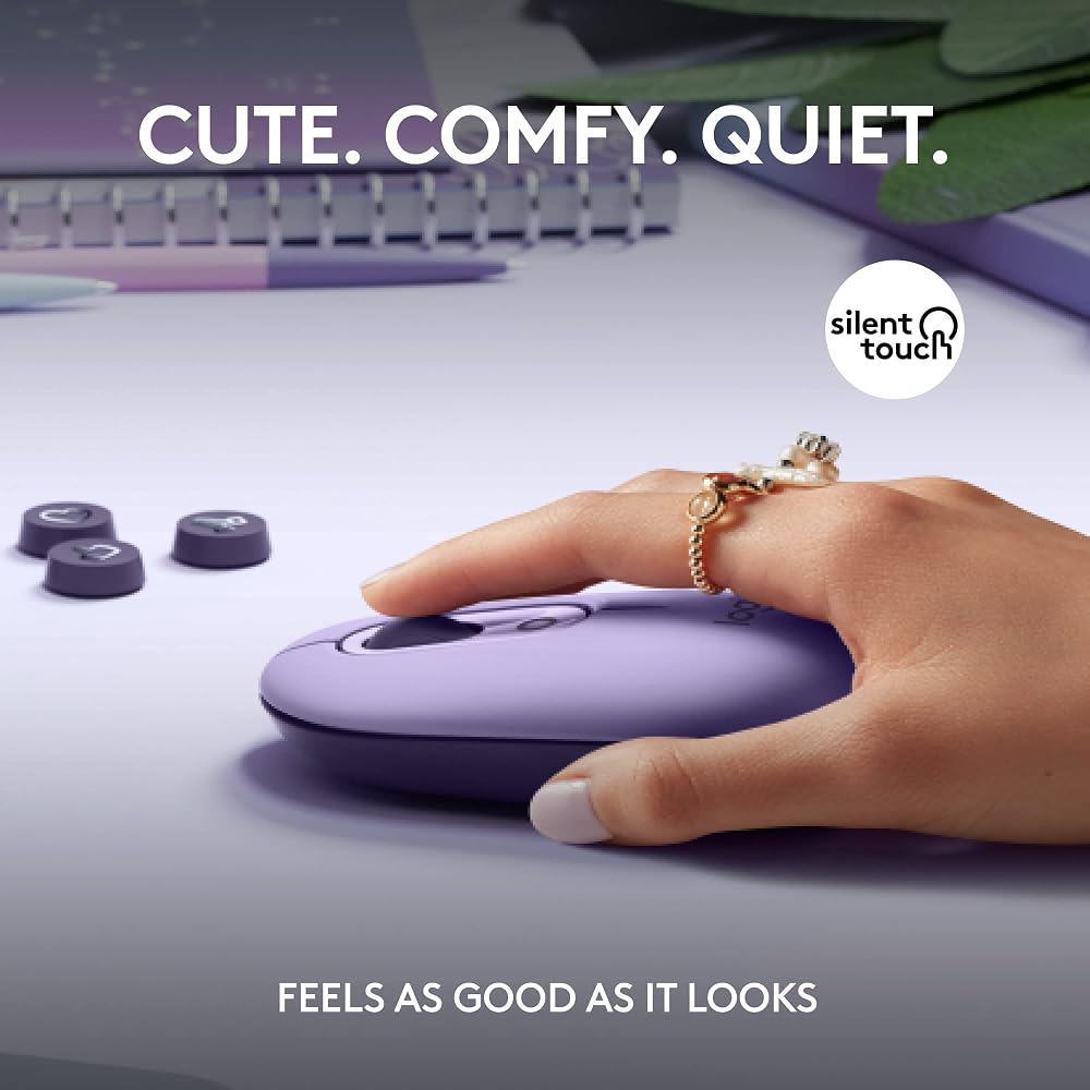 Logitech POP Mouse, Compact and Portable Wireless Bluetooth - Image 4