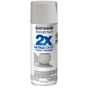 Rust-Oleum Painter's Touch 2X - 12 oz. Satin Stone Gray General Purpose Spray Paint