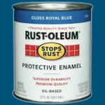 Rust-Oleum Stops Rust - 1 Qt. Protective Enamel Gloss Royal Blue Interior/Exterior Paint