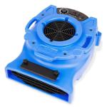 B-Air 1/4 HP Low Profile Blue Air Mover Blower Fan for Water Damage Restoration Carpet Dryer Floor