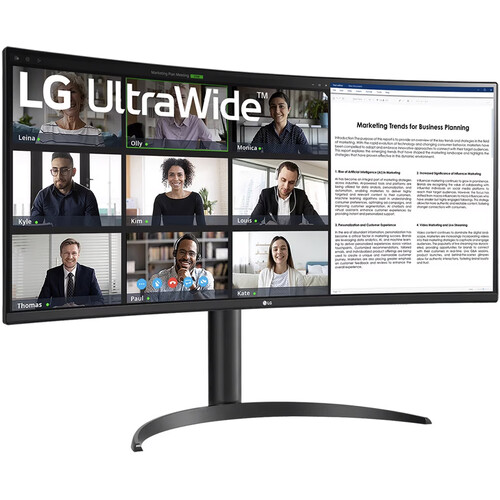 LG 34" UltraWide BR55QC-B QHD Curved Monitor