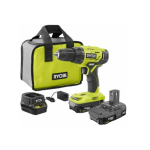 Ryobi P215K1 18-Volt ONE+ Lithium-Ion Cordless 1/2 in. Drill/Driver Kit with (2) 1.5 Ah Batteries, Charger, and Bag