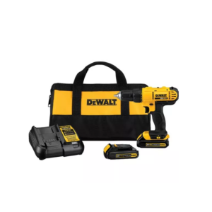 DEWALT 20V Max Cordless Drill / Driver Kit, Compact, 1/2-Inch (DCD771C2), Yellow