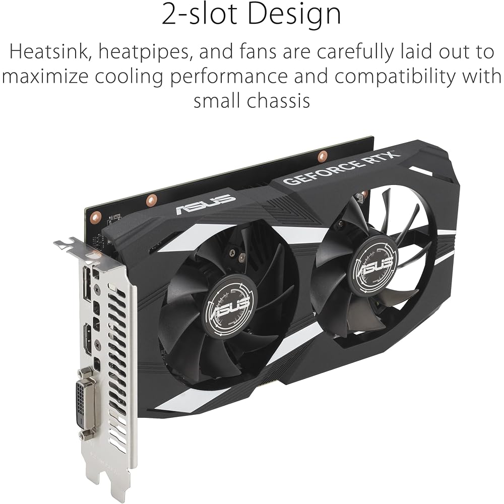 ASUS Dual NVIDIA GeForce RTX 3050 6GB OC Edition Gaming Graphics Card - Image 3