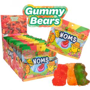 Noms gummy lihing strawberry 1 case ( 10 resealable pouches )