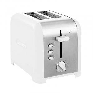 Kenmore 2-Slice Stainless Steel Toaster, White & Silver