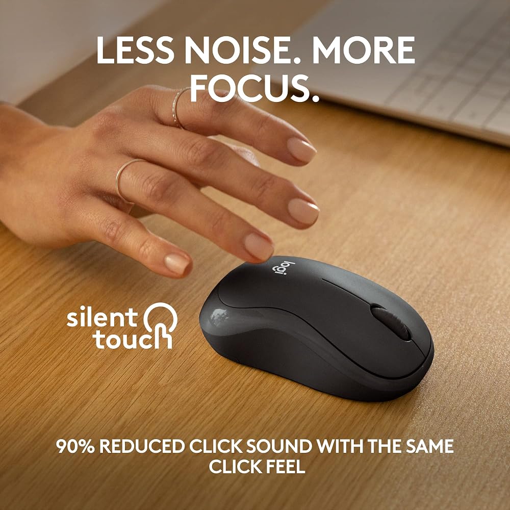 Logitech M240 Compact Silent Bluetooth Wireless Mouse - Image 3