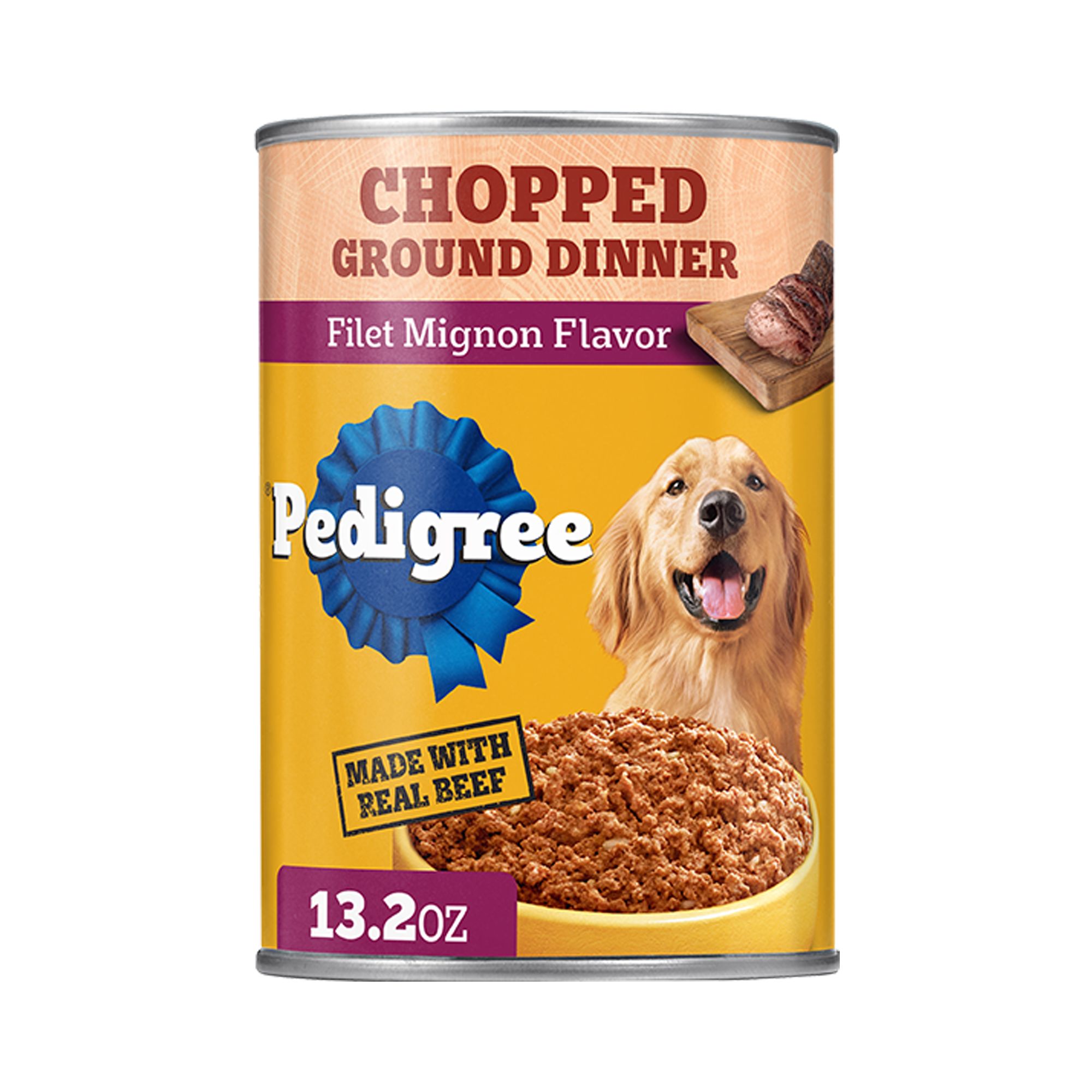 Pedigree® Chopped Ground Dinner - Adult Wet Dog Food, Filet Mignon Flavor - Image 1