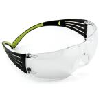 3M SecureFit 400 Series Black/Neon Green Frame with Anti-Fog Lens Safety Eyewear (3-Pack) (SF400-W-3PK)