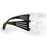 3M SecureFit 400 Series Black/Neon Green Frame with Anti-Fog Lens Safety Eyewear (3-Pack) (SF400-W-3PK)