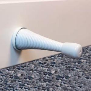 Everbilt Spring Door Stop 4 in. White