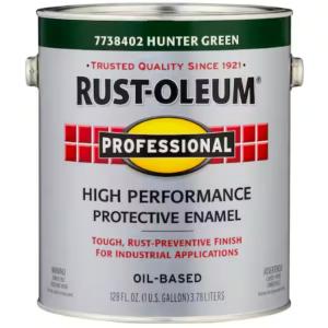 Rust-Oleum Professional - 1 gal. High Performance Protective Enamel Gloss Hunter Green Oil-Based Interior/Exterior Paint