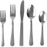 Home Basics 20-Piece Stainless Steel Flatware Set