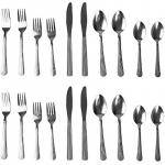 Home Basics 20-Piece Stainless Steel Flatware Set