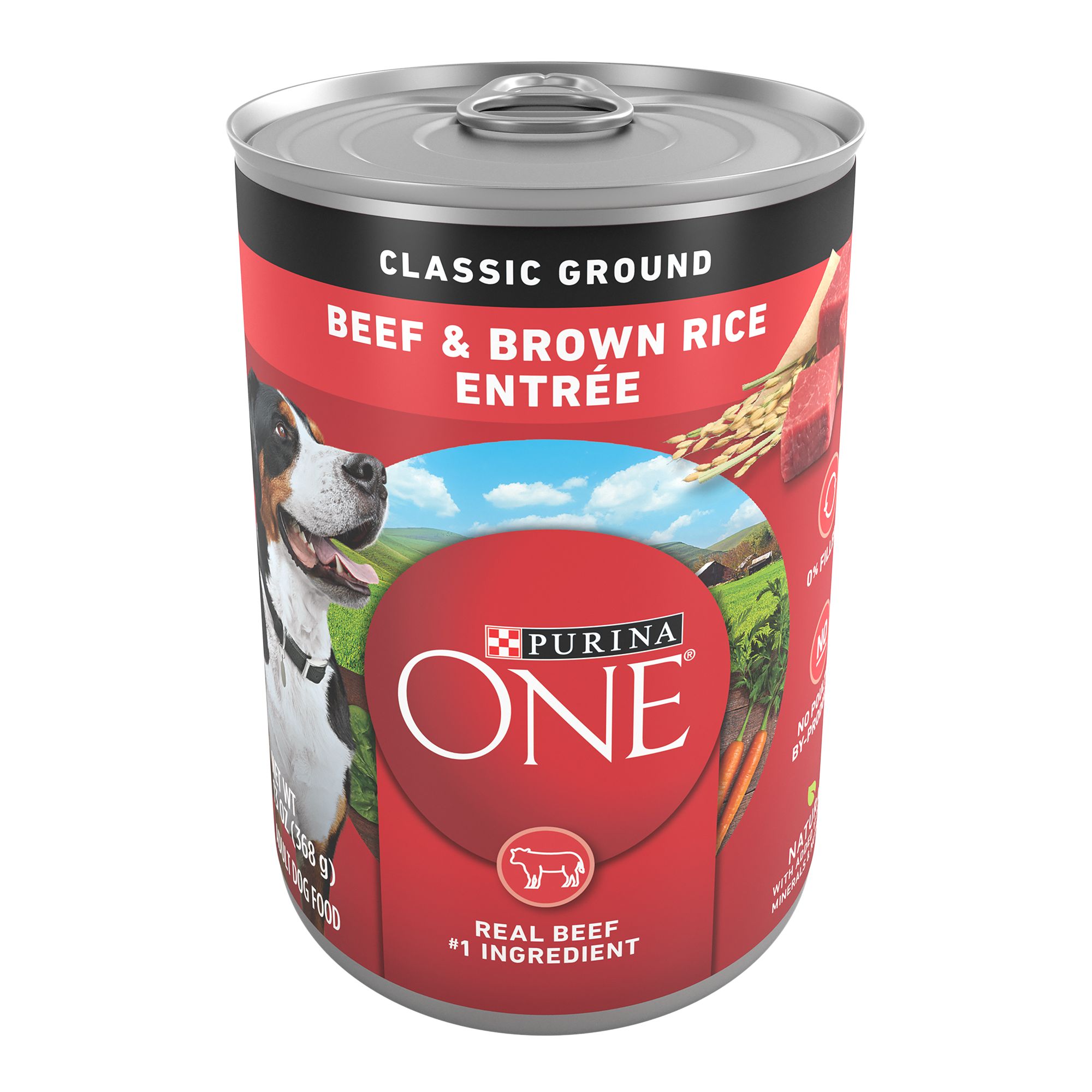 Purina ONE Classic Ground Beef & Brown Rice Entree Wet Dog Food - Image 1