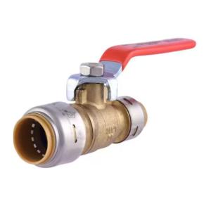 SharkBite Max 3/4 in. x 1/2 in. Brass Push-to-Connect Ball Valve # UR22973