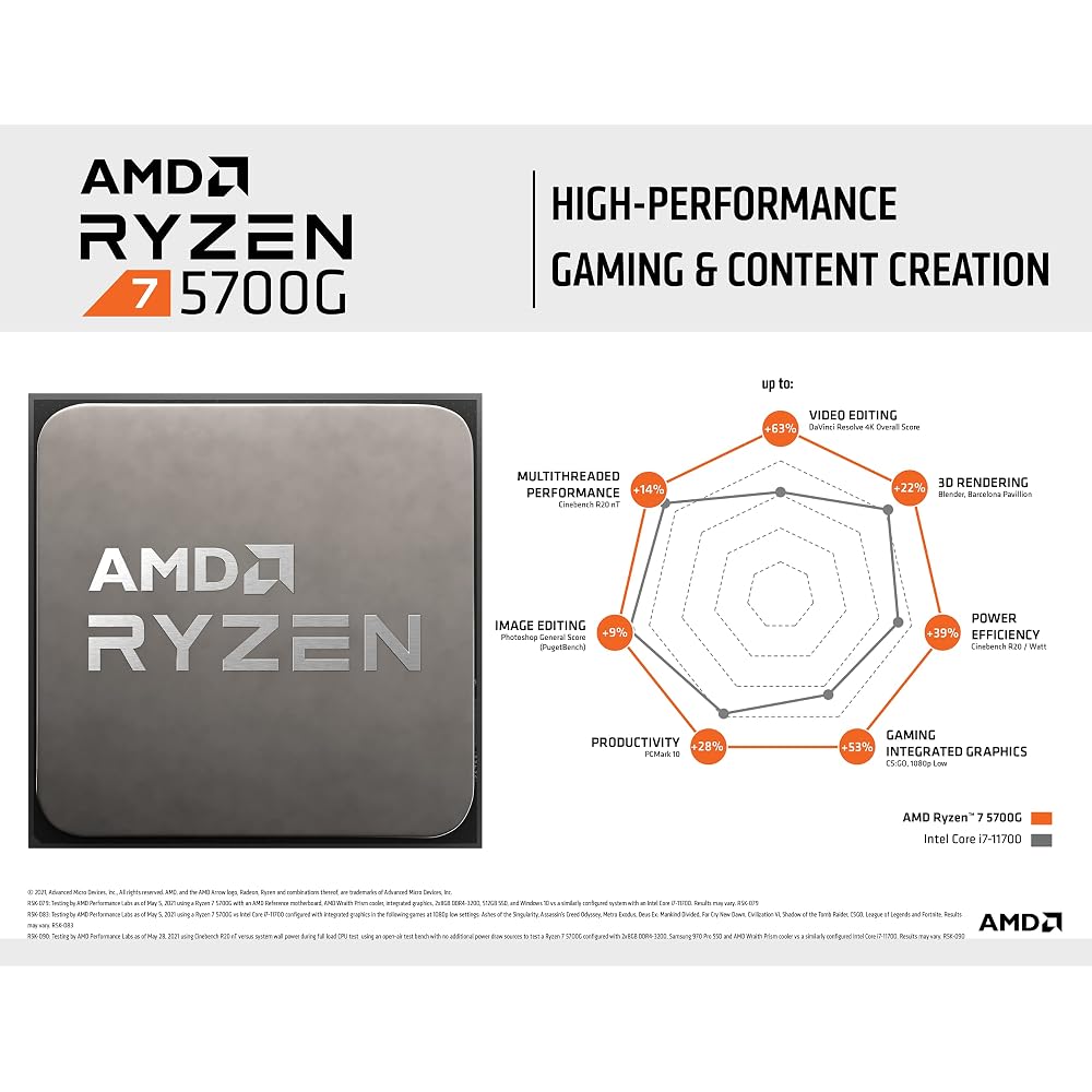 AMD Ryzen 7 5700G 8-Core Desktop Processor - Image 3