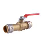 SharkBite Max 3/4 in. Brass Push-to-Connect Slip Ball Valve # UR24736