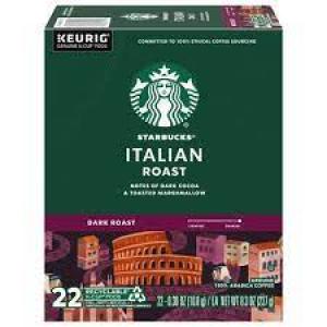 Starbucks Keurig Italian Roast Dark Roast Coffee Pods - 22 K-Cups