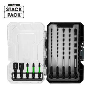 FLEX 10-Piece STACK PACK Screwdriver Bit Set