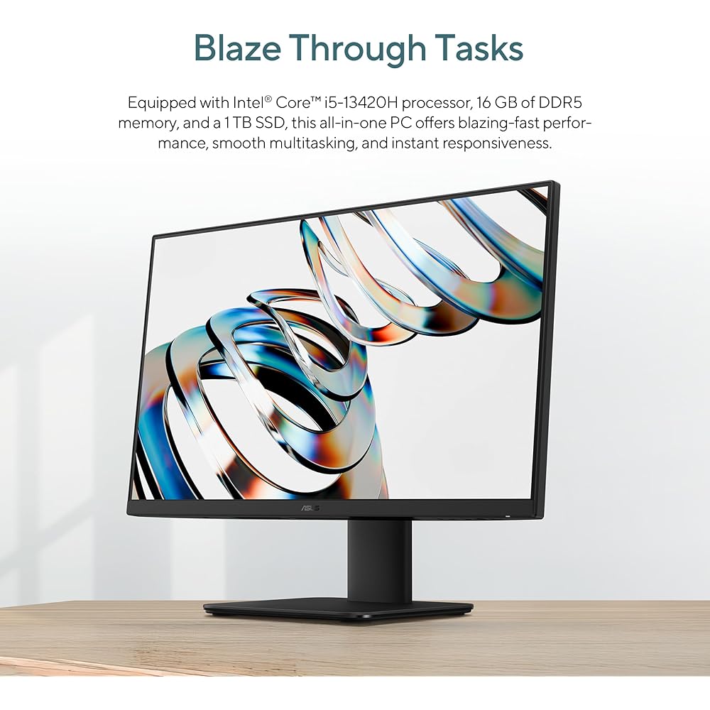 ASUS V470 All-in-One, 27” FHD Anti-Glare Touch Display, 16GB DDR5 RAM, 1TB SSD, Intel Core i5-13420H Processor - Image 3