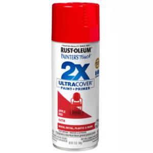 Rust-Oleum Painter's Touch 2X - 12 oz. Satin Apple Red General Purpose Spray Paint