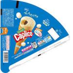 Japan Glico Giant Caplico - Milk Flavor cone puffed snack dry ice cream, 34 g