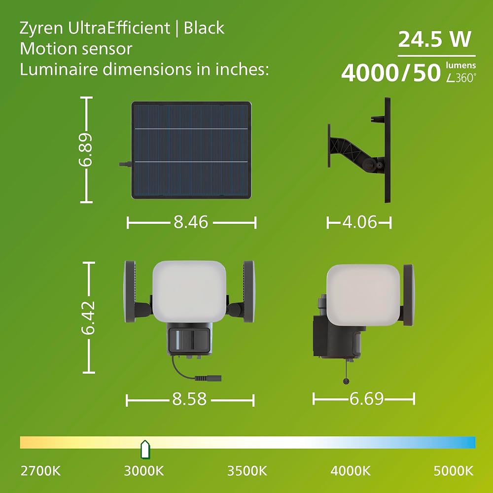 Philips Zyren UltraEfficient Solar Security Light - Image 9
