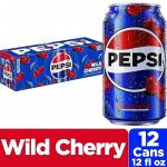 Pepsi Wild Cherry Soda, 12 fl oz cans (Pack of 12)